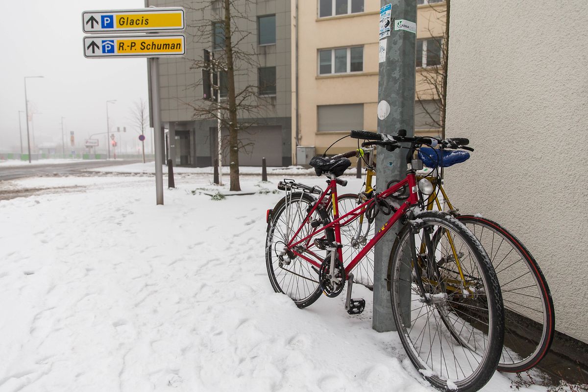 Wintereinbruch in der Hauptstadt. 