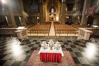 Digitales Ostern in Luxemburg  - Kardinal feiert Messe ohne Gläubige - Foto: Pierre Matgé/Luxemburger Wort