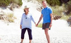 Grand Duke Henri and Grand Duchess Maria Teresa of Luxembourg pose during a summer photo session in Cabasson, FRANCE, 18/07/15.