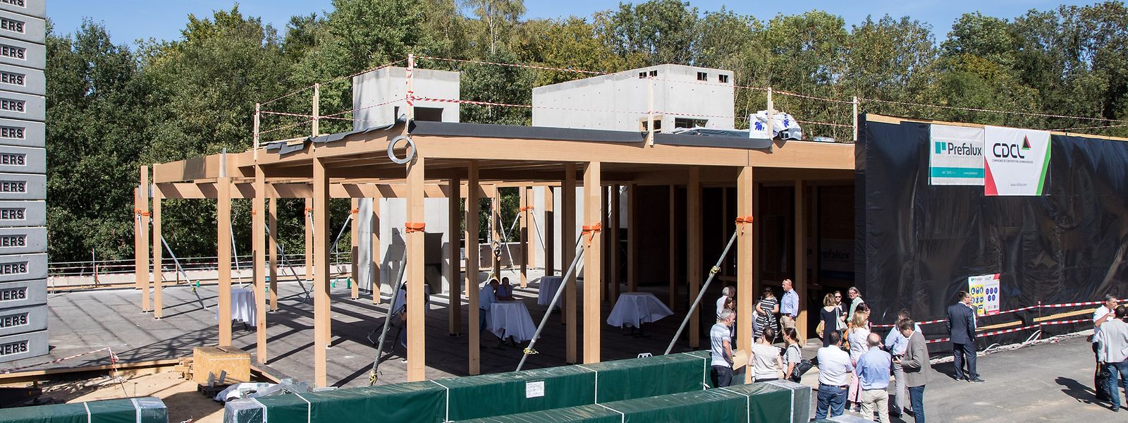 In Findel wird ein neues Übernachtungszentrum für die Winteraktion gebaut und eine Unterkunft für Personen, die vorübergehend in Not geraten sind. 