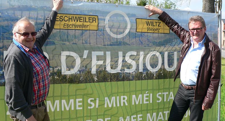 Fusion Gemeindefusion Wiltz Eschweiler Referendum Bürgermeister François Rossler Fränk Arndt