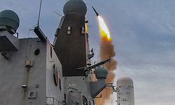 Royal Navy Type 45 destroyer HMS Dragon (D35) carried out a successful firing of a Sea Viper missile in the Atlantic off the Hebride Isles May 27, 2021. Dragon is participating in At-Sea Demo/Formidable Shield, conducted by Naval Striking and Support Forces NATO on behalf of U.S. Sixth Fleet, is a live-fire integrated air and missile defense (IAMD) exercise that improves Allied interoperability using NATO command and control reporting structures. (Royal Navy Photo by Jim Gibson)
