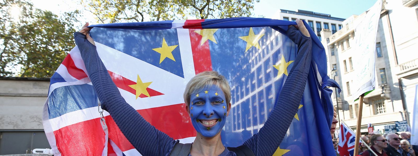 Die Organisation «People's Vote» wirbt für ein zweites Referendum, bei dem die Bürger über den finalen Brexit-Deal abstimmen dürfen.