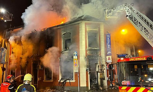 45 firemen were deployed to tackle a blaze in Bonnevoie in 2022