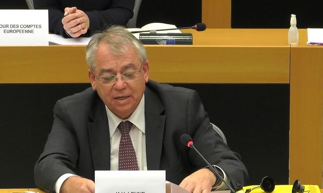 Klaus-Heiner Lehne, President of the European Court of Auditors, addressing the parliament’s Budgetary Control Committee on Tuesday