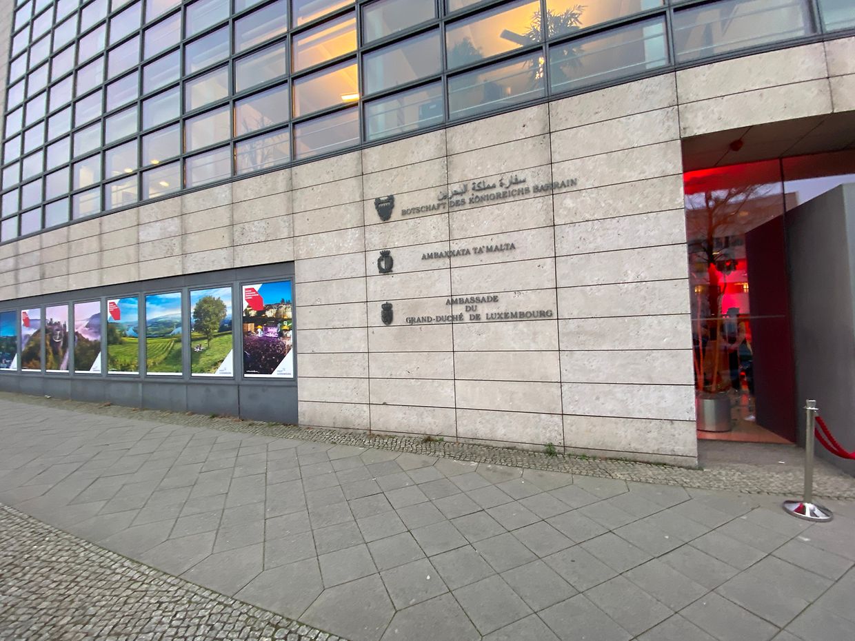 DIe Luxemburger Botschaft liegt hinter der CDU-Parteizentrale mitten im Berliner Botschaftsviertel. 