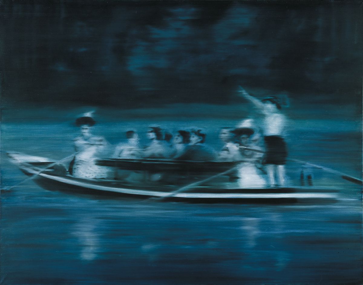 Gerhard Richter (*1932), Kahnfahrt, 1965, Öl auf Leinwand, 150 × 190 cm, Sammlung Deutsche Bank im Städel Museum, Städel Museum, Frankfurt am Main