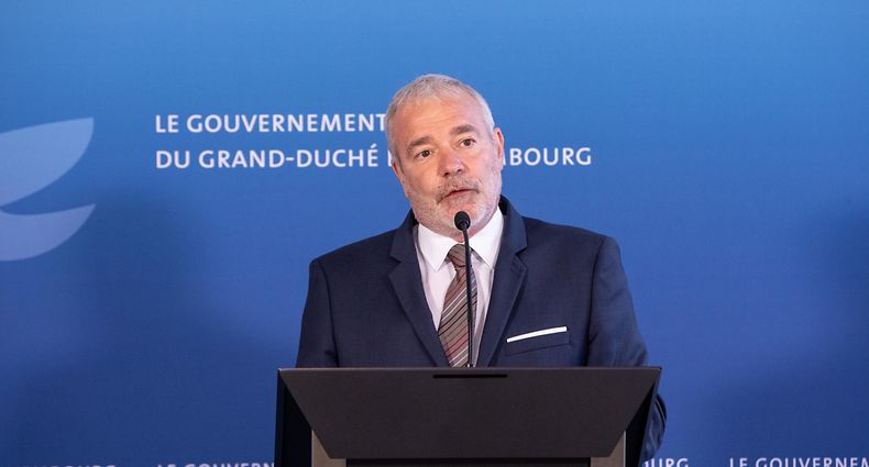 IPO , Corona , PK Paulette Lenert und Dan Kersch , Foto:Guy Jallay/Luxemburger Wort