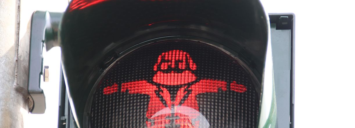 Kein Halt vor Marx als Ampelmännchen