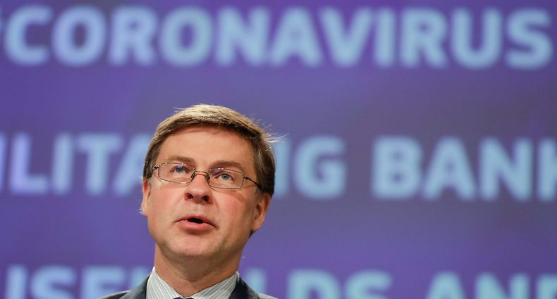 Comissário Europeu da Economia Valdis Dombrovskis 
