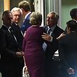 Jean-Claude Juncker begrüßte Theresa May am Montag bei ihrer Ankunft in Luxemburg.
