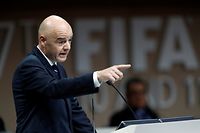 FIFA President Gianni Infantino speaks at the 67th FIFA Congress in Manama, Bahrain May 11, 2017. REUTERS/Hamad I Mohammed