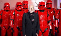 (FILES) In this file photo taken on December 18, 2019 British actor Ian McDiarmid (C) appears with sith stormtroopers on the red carpet at the European film premiere of Star Wars: The Rise of Skywalker in London. - The force is clearly still with the galactic good guys, as "Star Wars: The Rise of Skywalker" opened with a massive estimated take of $175.5 million in North America, industry watcher Exhibitor Relations reported on December 22, 2019. The Disney film scored the third biggest December debut ever, behind only the two earlier chapters in the "Star Wars" sequel trilogy, "The Force Awakens" and "The Last Jedi," according to Variety."Rise of Skywalker," directed by J.J. Abrams and starring Adam Driver, Mark Hamill, Daisy Ridley and Oscar Isaac, blew away the weekend's competition. (Photo by Tolga AKMEN / AFP)