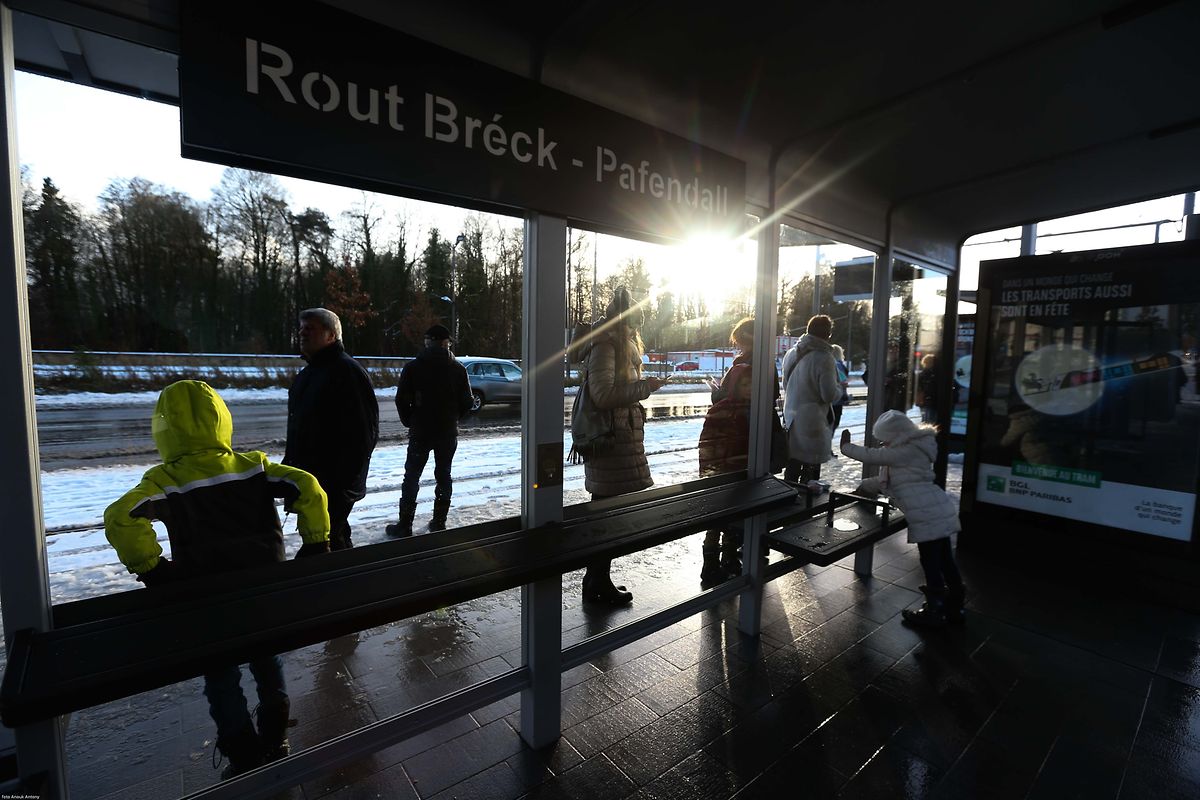10.12.2017 Luxembourg, Kirchberg, Einweihung Tram, Tramsschienen, Mobilitéit , CFL, photo Anouk Antony