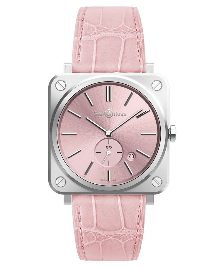 Für rosarote Stunden: Uhr „Novarosa” von Bell & Ross, um 2.200 Euro.