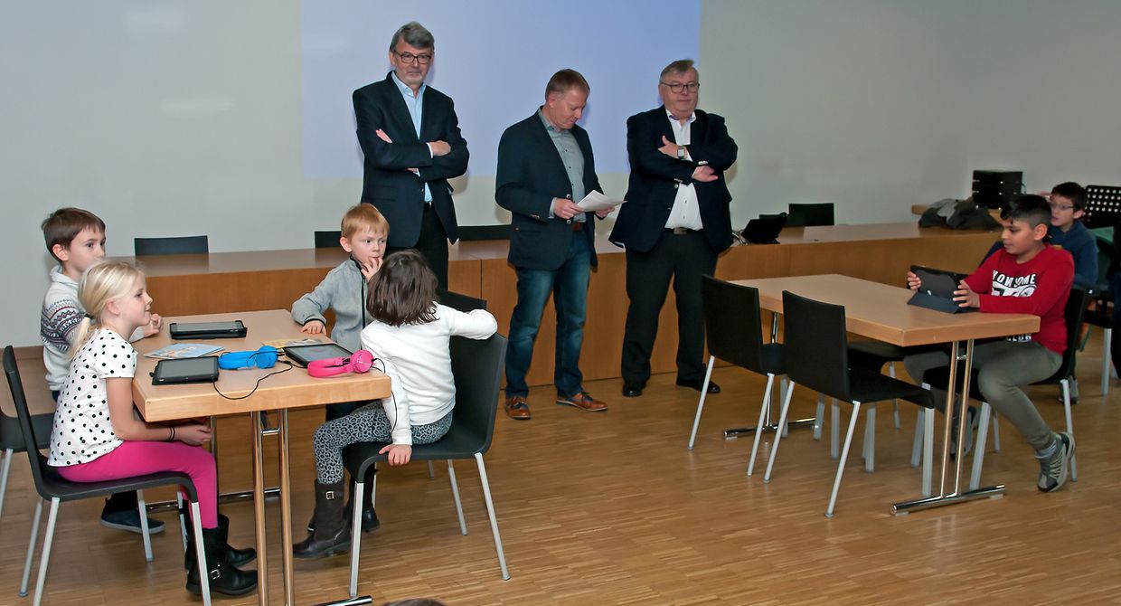 Gemeng Mamer: Schoulcampus um Kinneksbond. Ipads fir d'Schoulkanner (Foto: Alain Piron)