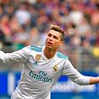 TOPSHOT - Real Madrid's Portuguese forward Cristiano Ronaldo celebrates after scoring a goal during the Spanish league football match between Eibar and Real Madrid at the Ipurua stadium in Eibar on March 10, 2018. / AFP PHOTO / ANDER GILLENEA