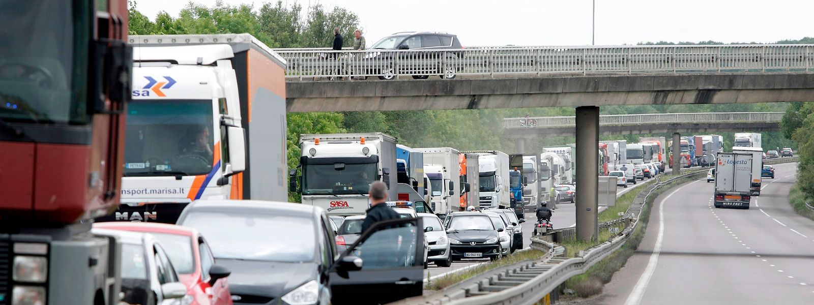 Les embouteillages, une scène qui se répète en semaine sur les routes et autoroutes d'accès à Luxembourg.