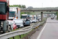 16.05.11 Lastwagenunfall ,Hettange-Grande,A31.Foto:Gerry Huberty