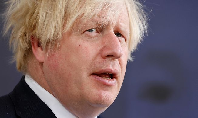 Britain's Prime Minister Boris Johnson at the Global Education Summit in London on July 29, 2021. 