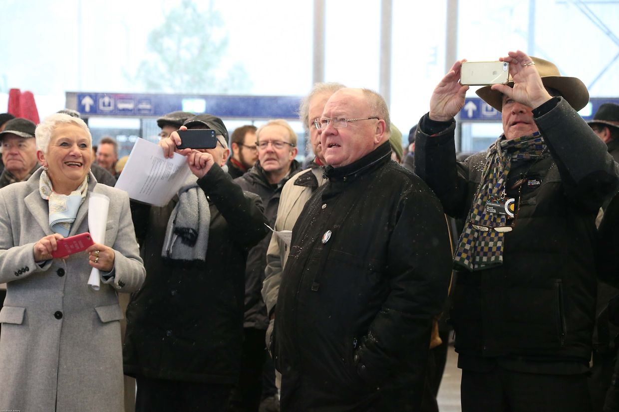 10.12.2017 Luxembourg, Kirchberg, Einweihung Tram, Tramsschienen, Mobilitéit photo Anouk Antony