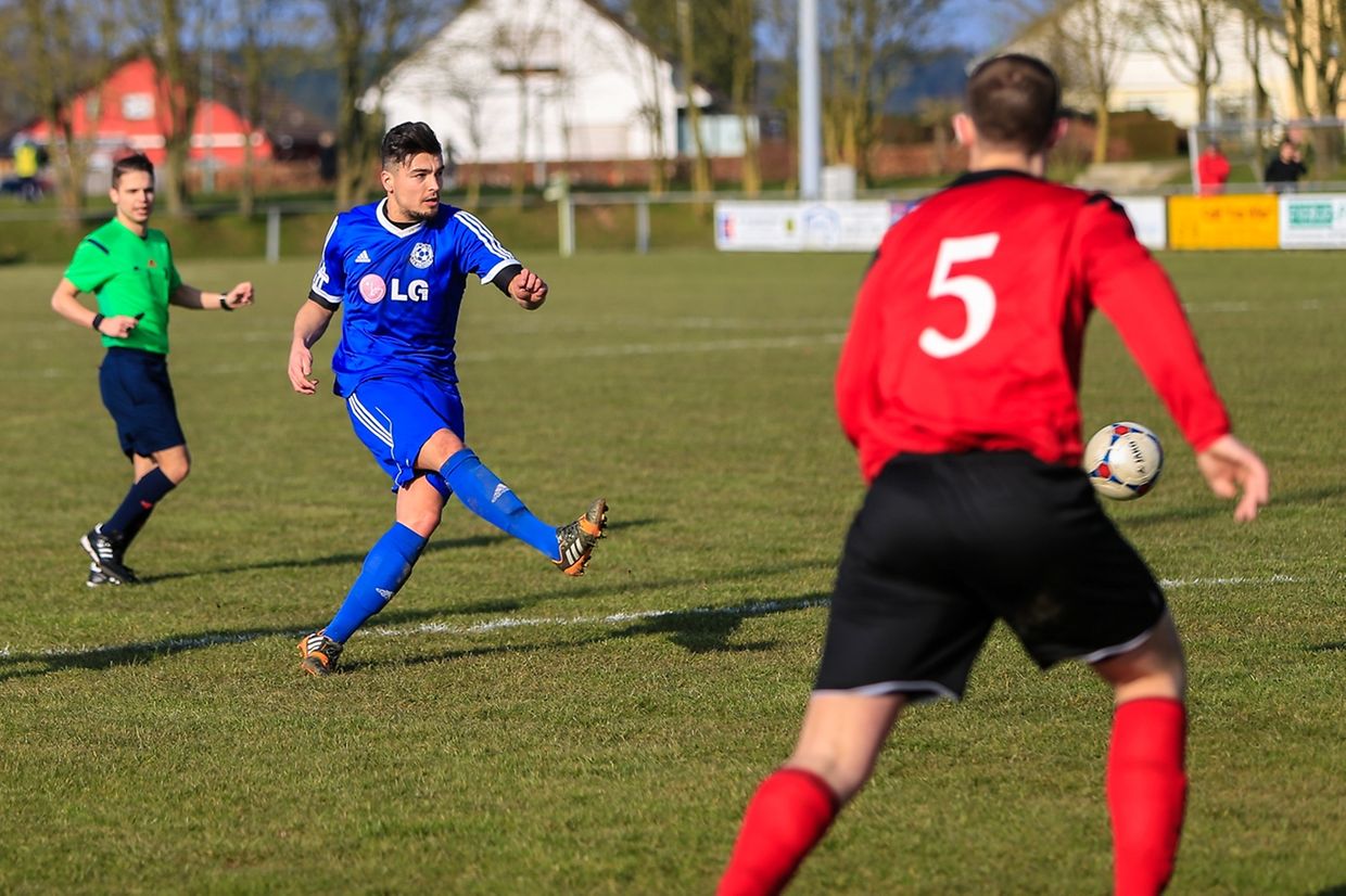 Almin Kocan marque le 2-0 pour Boevange