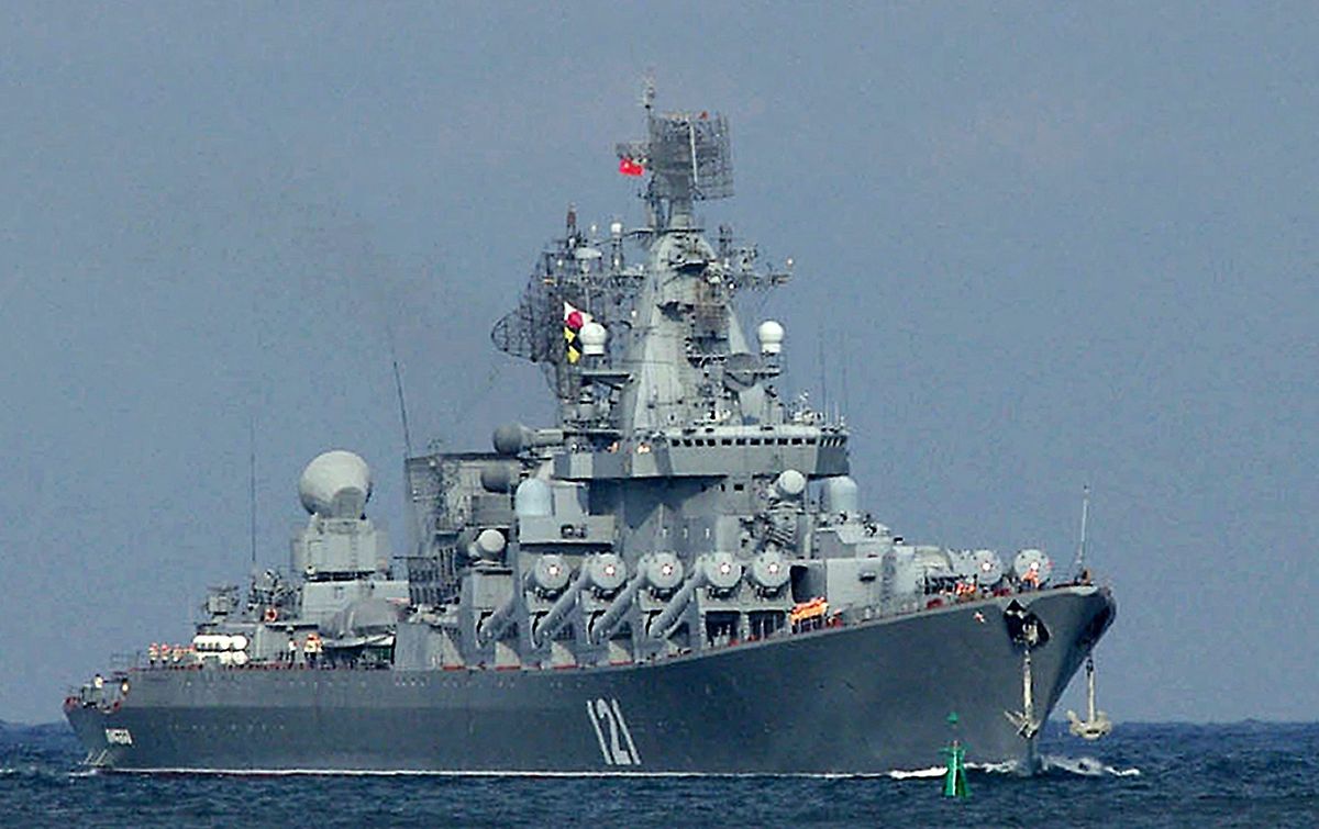 O maior navio de guerra russo, o Moskva afundou-se há dois dias no Mar Negro, após um ataque de mísseis ucranianos.