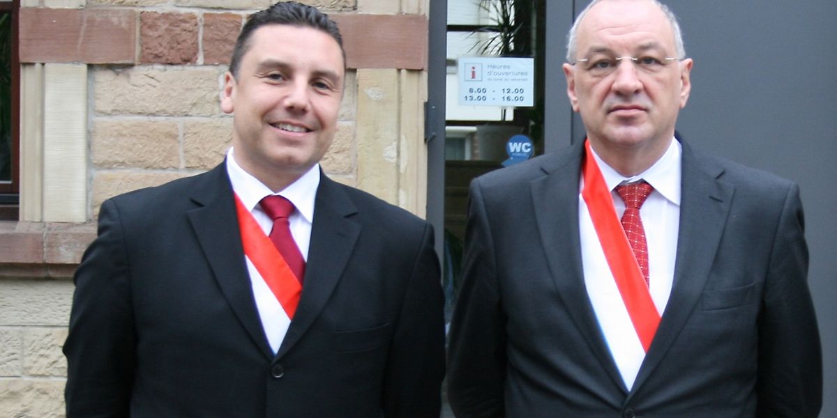 Jérôme Laurent (links) übernimmt die Nachfolge von Bürgermeister Gust Stefanetti.