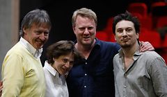 Kultur, TNL, la peste, Vorgespräch ,Frank Hoffmann, Marie Jung, Florian Hirsch und François Camus Foto: Luxemburger Wort/Anouk Antony