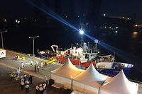 Das blockierte Flüchtlings-Rettungsschiff der deutschen Hilfsorganisation «Lifeline» im Hafen von Valetta.