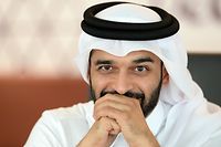 ARCHIV - 09.01.2017, Katar, Doha: Der Generalsekretär des Organisationskomitees der Fußball-Weltmeisterschaft 2022, Hassan Al-Thawadi, während eines Pressegesprächs in einem Konferenzraum des Al Bidda Tower, dem Sitz des Komitees. In 1000 Tagen wird die WM in Katar angepfiffen. Das Weltereignis wird seit der Vergabe im Jahr 2010 von Kontroversen begleitet. (zu dpa «Noch 1000 Tage bis Katar: Die WM der Zweifel») Foto: Andreas Gebert/dpa +++ dpa-Bildfunk +++