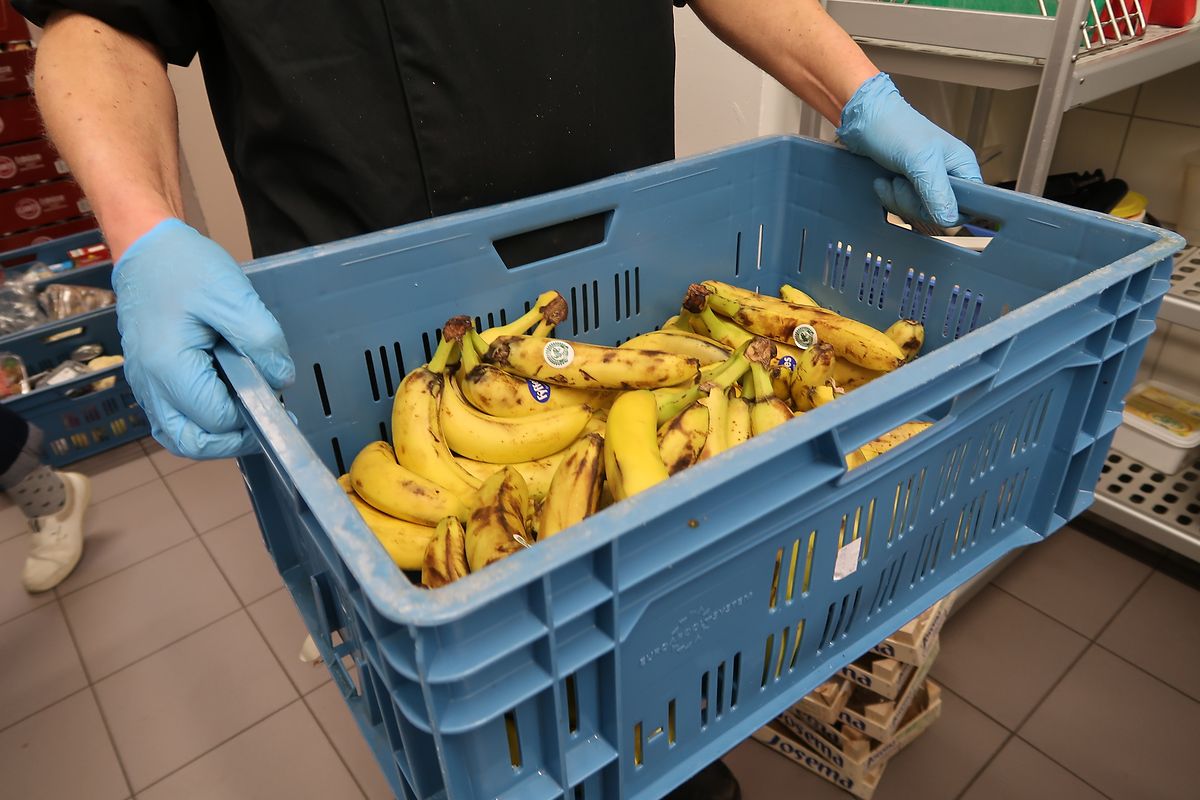 Tous les produits frais récupérés par le «Stëmm Caddy» sont aptes à la consommation mais retirés des rayons d'Auchan plusieurs jours avant leur date limite de consommation. 