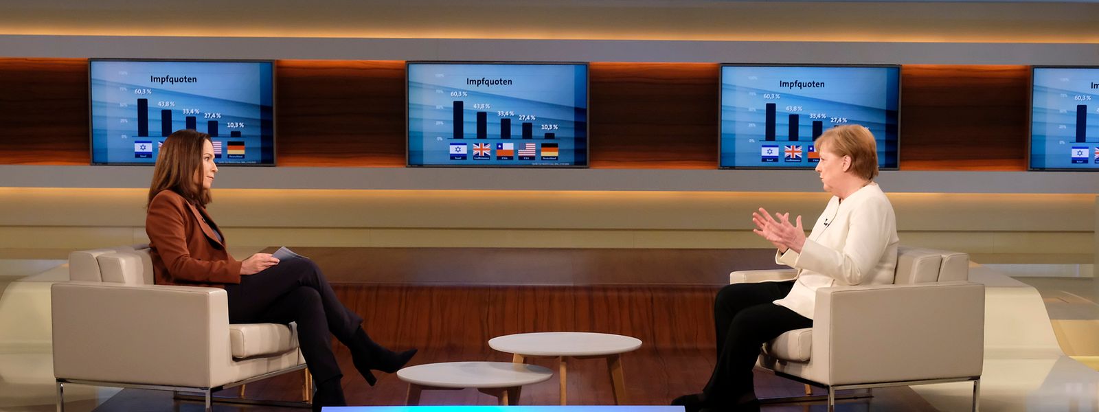 Bundeskanzlerin Angela Merkel war am Sonntag zu Gast in der ARD-Talksendung "Anne Will". 