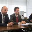 Wirtschaftsminister Etienne Schneider, Carlo Thelen von der Handelskammer und Nancy Thomas von IMS Luxembourg erwarten sich viel von Jeremy Rifkin.