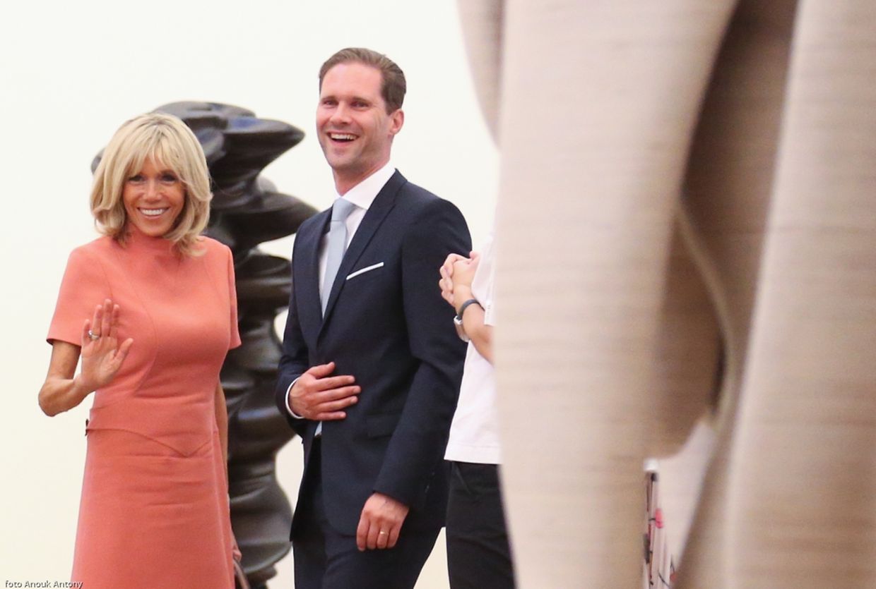 Programme culturel pour les conjoints à Neimënster puis au MUDAM en compagnie de la grande-duchesse Maria Teresa