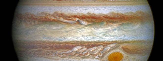 Jupiter ist mit 384 Erdmassen auch der schwerste Planet des Sonnensystems.
