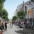  La voie publique est réservée à la mobilité alternative et propose suffisamment d'espace pour les piétons et les cyclistes. 