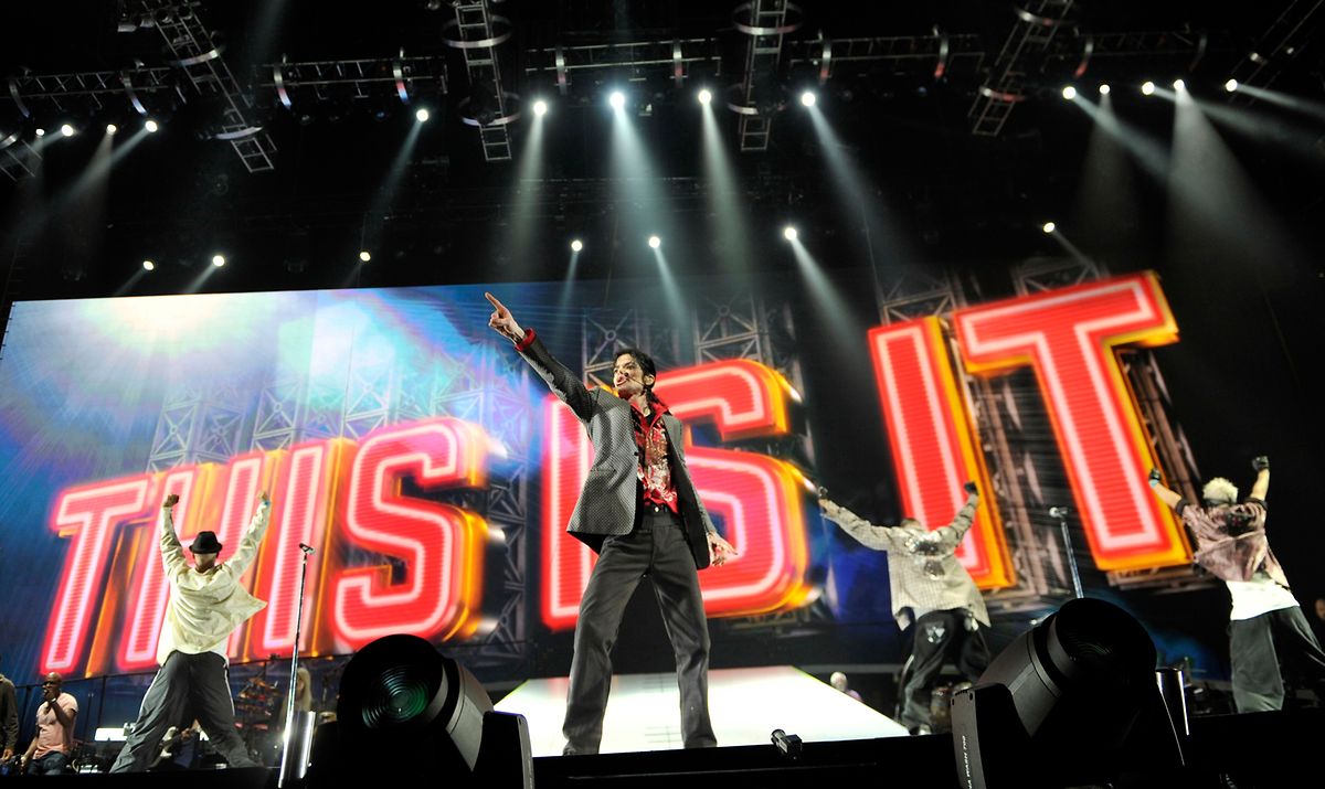 Michael Jackson bei den Proben für sein Musical "This is it" mit dem er sein Comeback feiern wollte.
