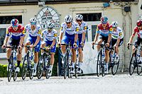 Bob Jungels und seine Teamkollegen besichtigten die Streckenführung einiger Flandernklassiker.