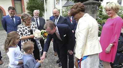 Nationalfeiertag Larochette, Visite de LL.AA.RR le Grand-Duc et la Grande Duchesse de la commune Larochette. Photo: Guy Wolff
