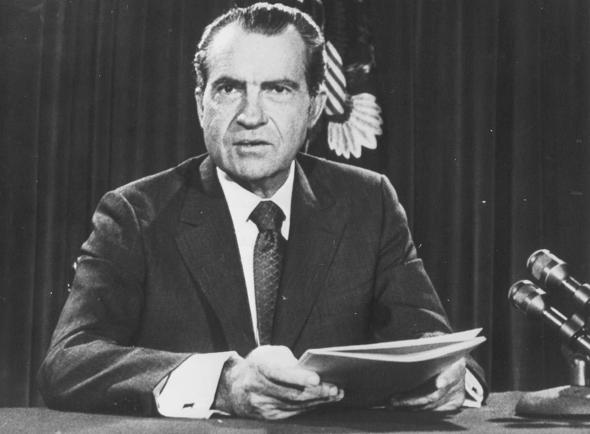 Richard Nixon blieben strafrechtliche Konsequenzen nach seiner Zeit im Weißen Haus erspart.