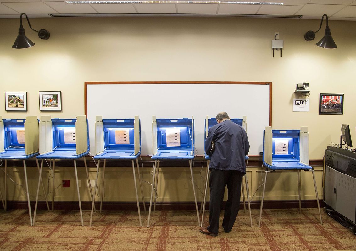 Dieses Bild täuscht: Die Wahlbeteiligung ist ersten Erhebungen zufolge hoch. 