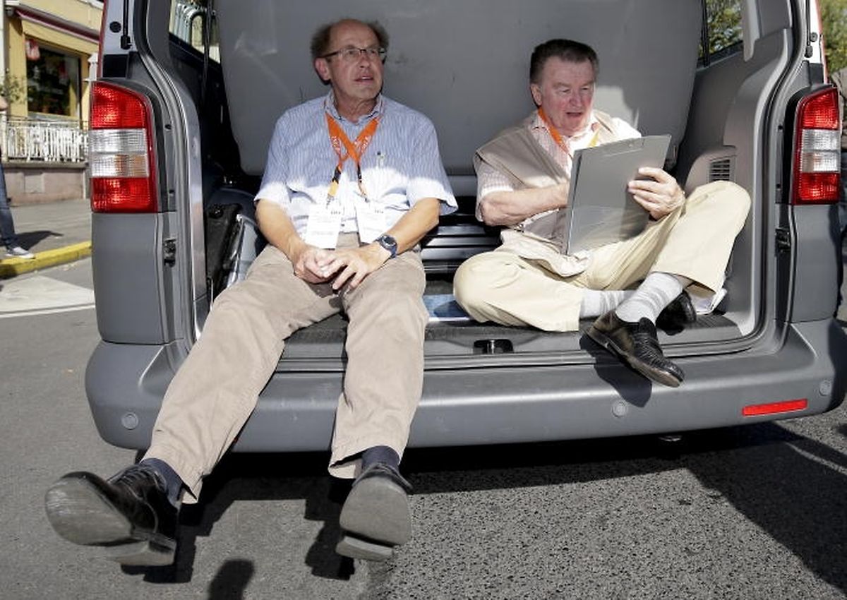 Hautnah dabei: 2014 zusammen mit Pierre Gricius (l.) bei der Route du Vin.