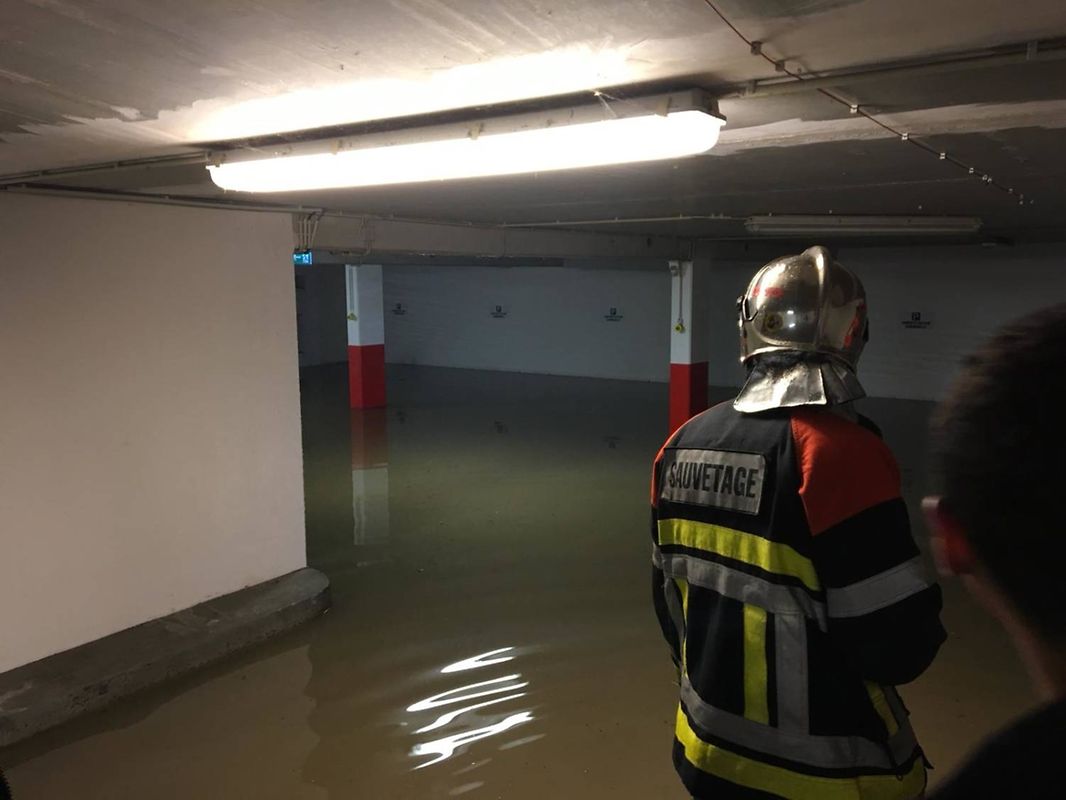 In Grevenmacher musste eine Tiefgarage ausgepumpt werden.