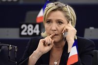 Marine Le Pen im EU-Parlament.