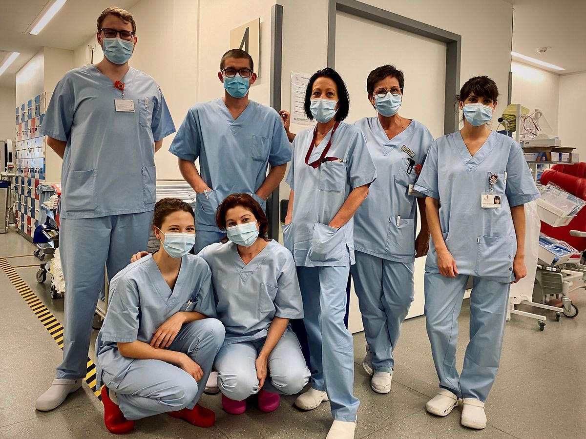 L'équipe du service réanimation du CHEM a pu dire «au revoir» à son deuxième patient guéri du Grand Est mercredi. 