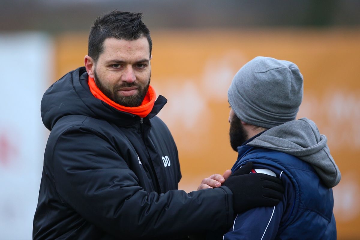 Red Boys Aspelt - AS Luxembourg-Porto 0-1: les deux coaches Dan Duarte et Nuno Costa.  