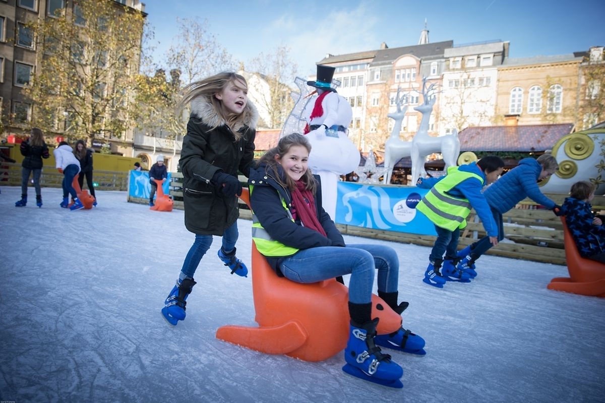 The opening day of 'Knuedler on Ice' skating rink - 22.11.2017