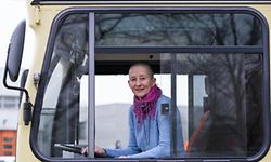 Portrait de Martine Reichling, conductrice de bus, de la Ville de Luxembourg, Autobus, VDL, , le 3 Avril 2015. Photo: Chris Karaba