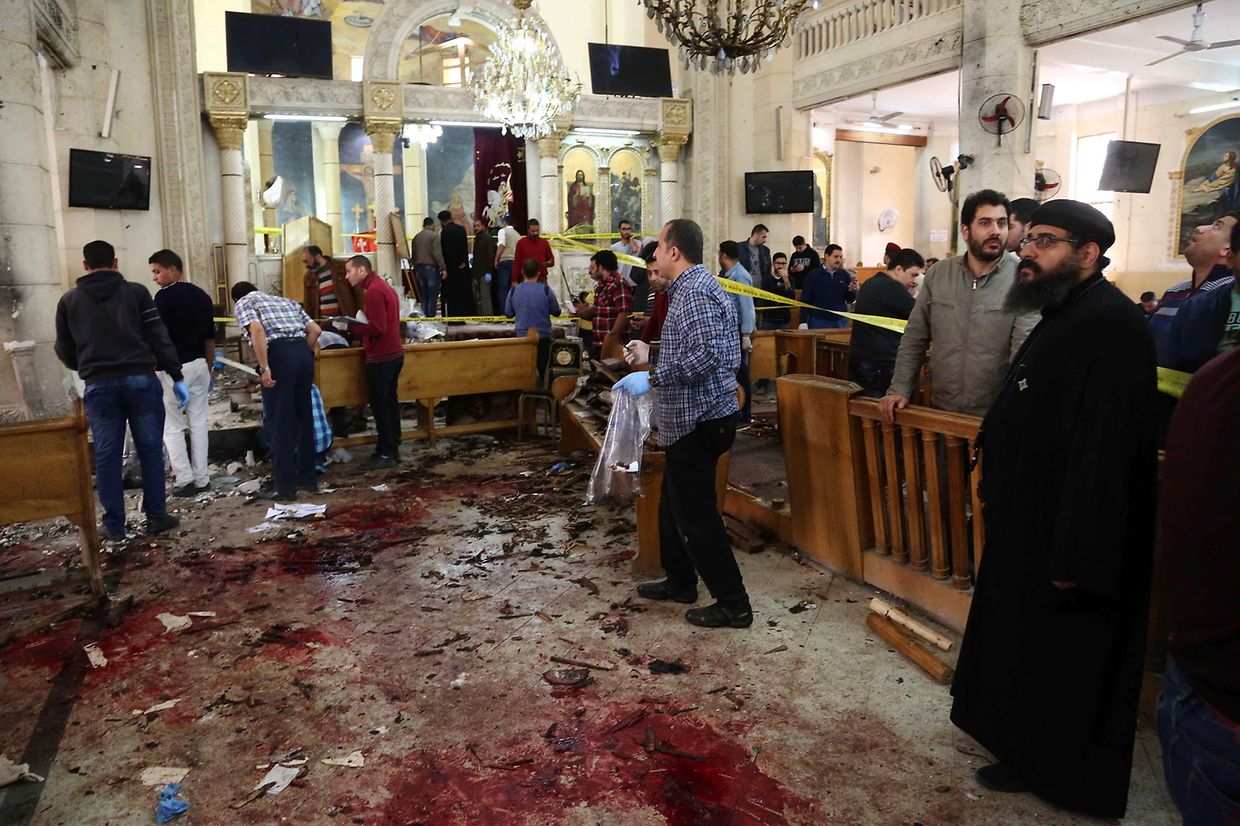 Der IS hat am Sonntag zwei christliche Kirchen in Ägypten angeriffen. 